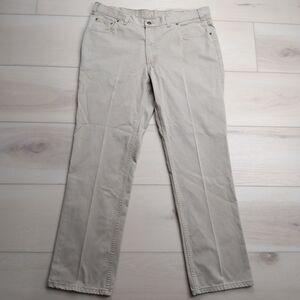 Bills Khakis Pants Mens 38x31 Beige Bullard Twill Flat Front Chino Made in USA